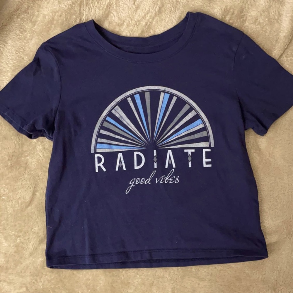 Navy blue crop top